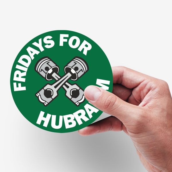 Fridays for Hubraum Aufkleber