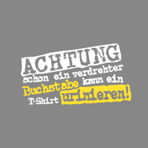 Achtung urinieren T-Shirt bedrucken