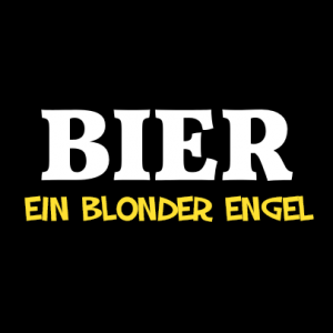 Bier, ein blonder Engel T-Shirt bedrucken