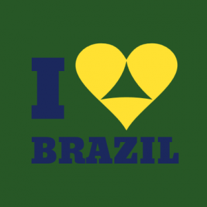 I love Brazil T-Shirt bedrucken