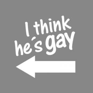 i think he´s gay T-Shirt bedrucken