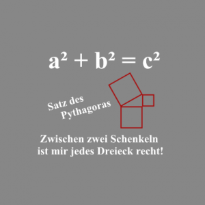 Satz des Pythagoras T-Shirt bedrucken