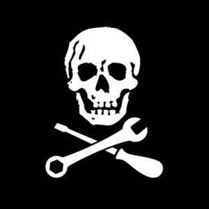 Totenkopf Schrauber T-Shirt bedrucken