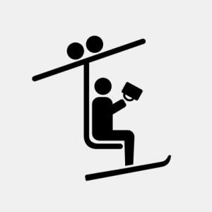 Trinken im Sessellift T-Shirt bedrucken