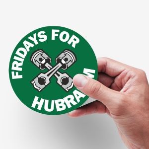 Aufkleber Fridays for Hubraum Gegenbewegung zu Fridays for Future