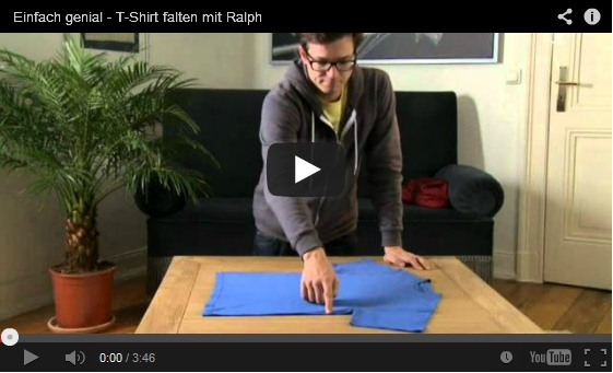 T-Shirts falten, einfach genial