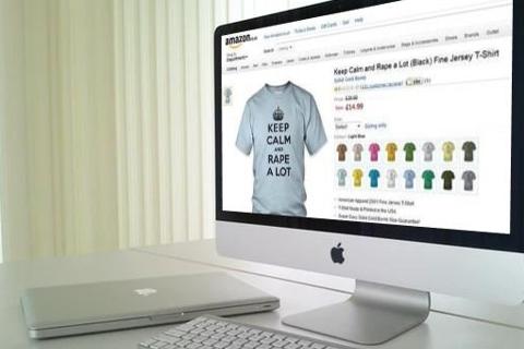 Keep Calm Shirts mit Vergewaltigunsaufruf