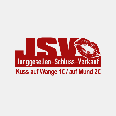 Junggesellen-Schluß-Verkauf