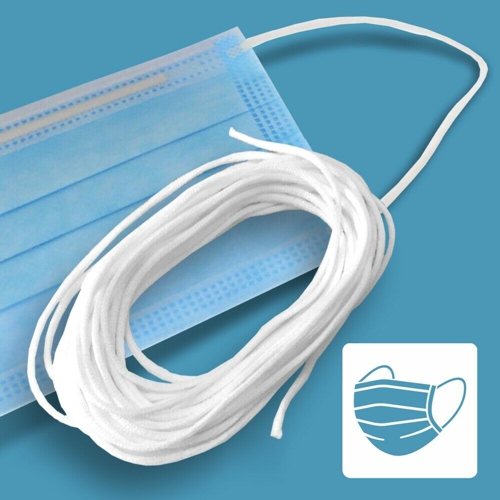 Gummiband 3mm weiss