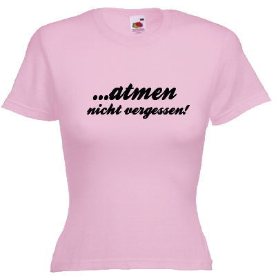 Atmen nicht vergessen Shirt online mit dem Shirtdesigner gestalten