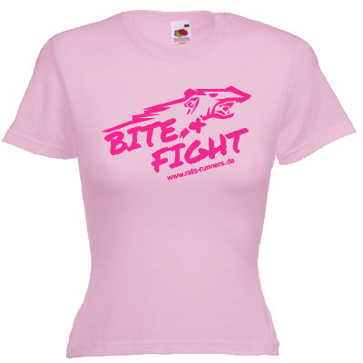 Bite and fight Girlie Shirt Shirt online mit dem Shirtdesigner gestalten
