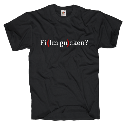 Film gucken? Shirt online mit dem Shirtdesigner gestalten, wir haben die Shirts für alle Lebenslagen