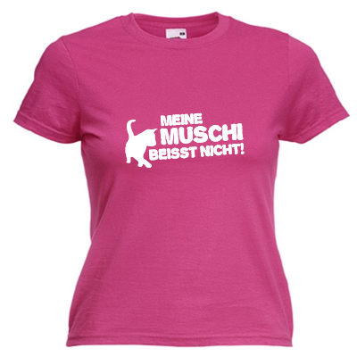 Meine Muschi beisst nicht Shirt online mit dem Shirtdesigner gestalten