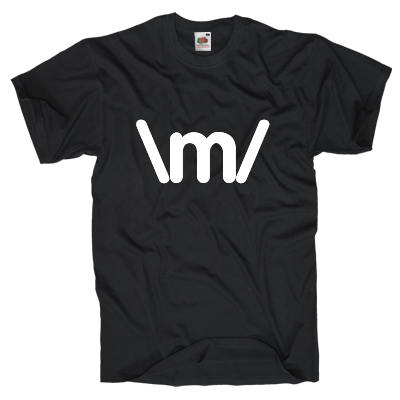 Rock and Roll Emoticon Shirt online mit dem Shirtdesigner gestalten