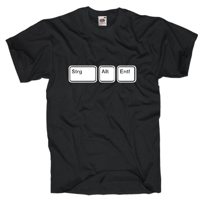 Strg Alt Entf T-Shirt Shirt online mit dem Shirtdesigner gestalten