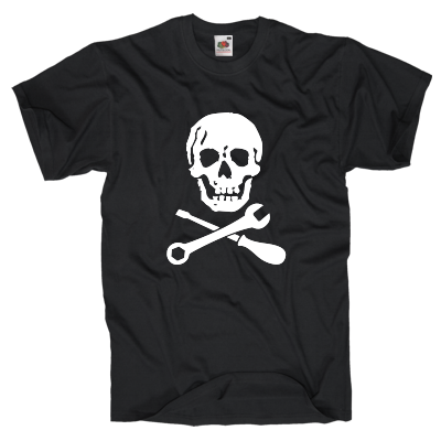 Totenkopf für Schrauber T-Shirt Shirt online mit dem Shirtdesigner gestalten